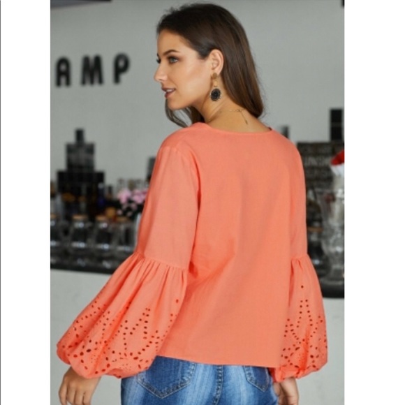 ❤️🎉HP🧡 1 XL Left! Balloon Sleeve Blouse - Picture 2 of 6